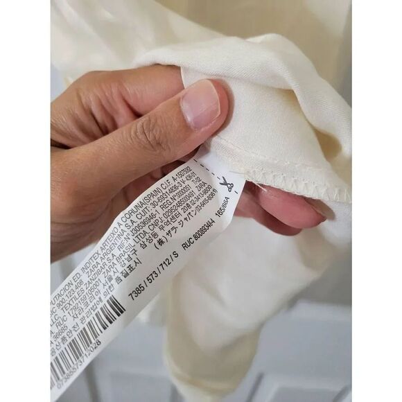 Zara mid length skirts cream S NWT - Picture 12 of 12